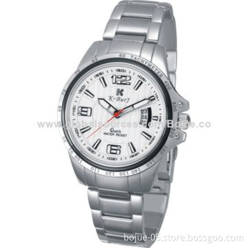 Blue dial stainless steel case and strap couple watchNew
